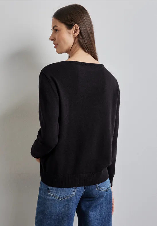 Melange-Look Pullover