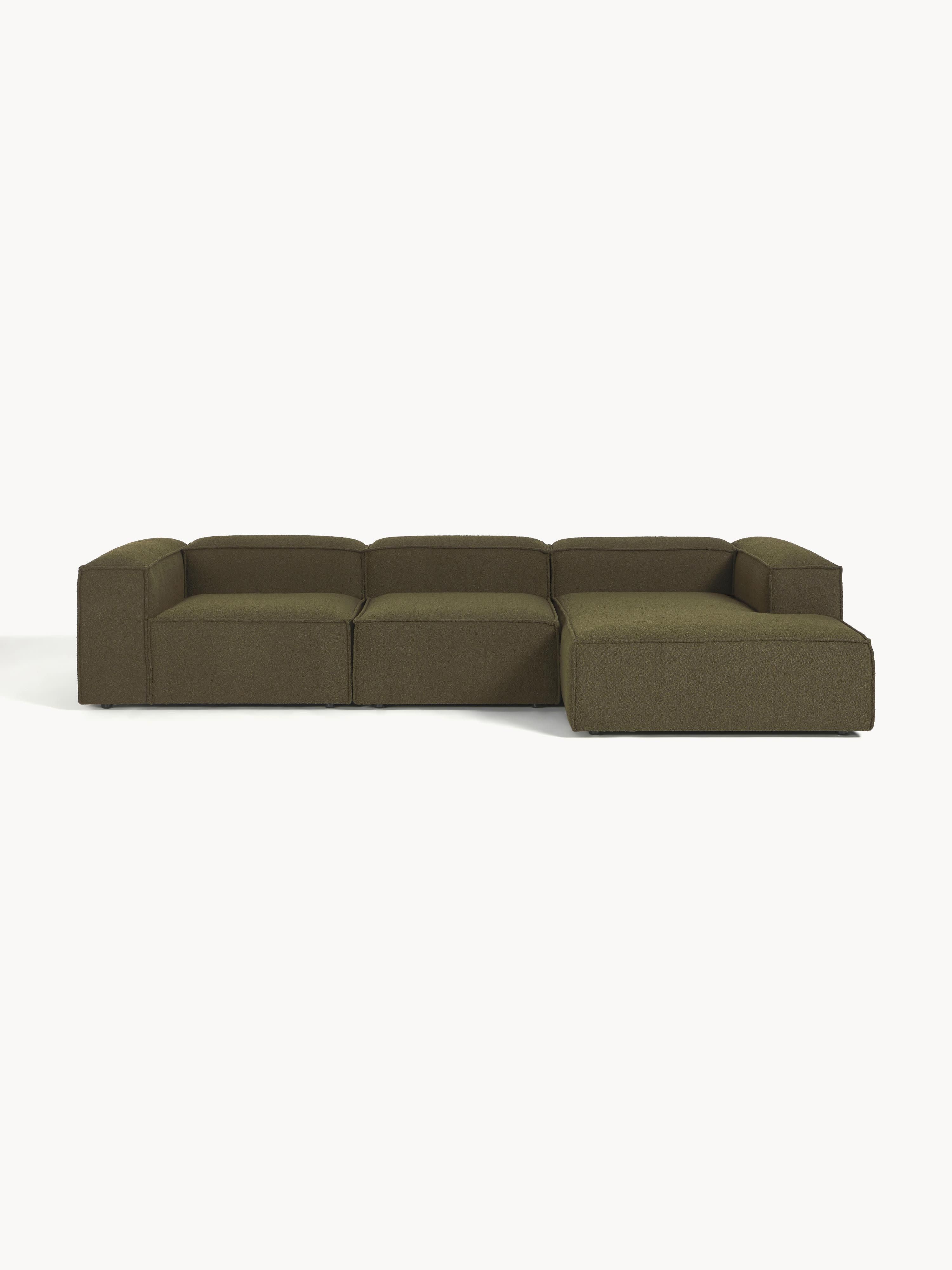 Modulares Bouclé-Ecksofa Lennon (4-Sitzer)