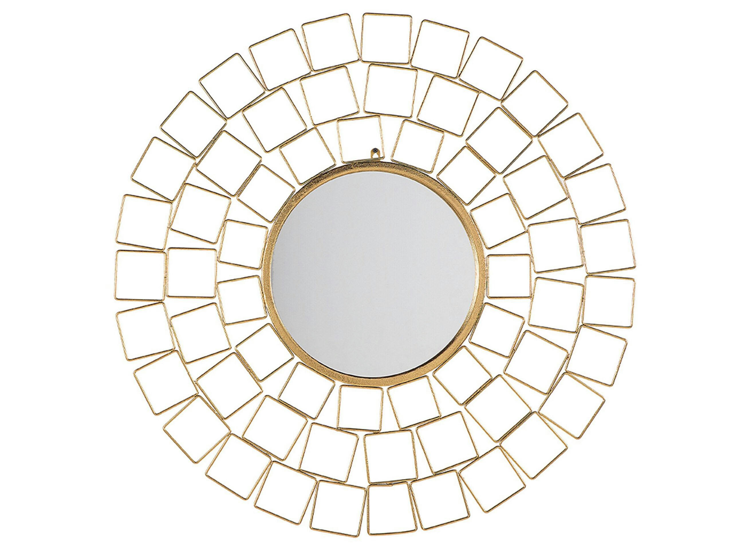 LABRIT - Miroir en métal doré 90x90