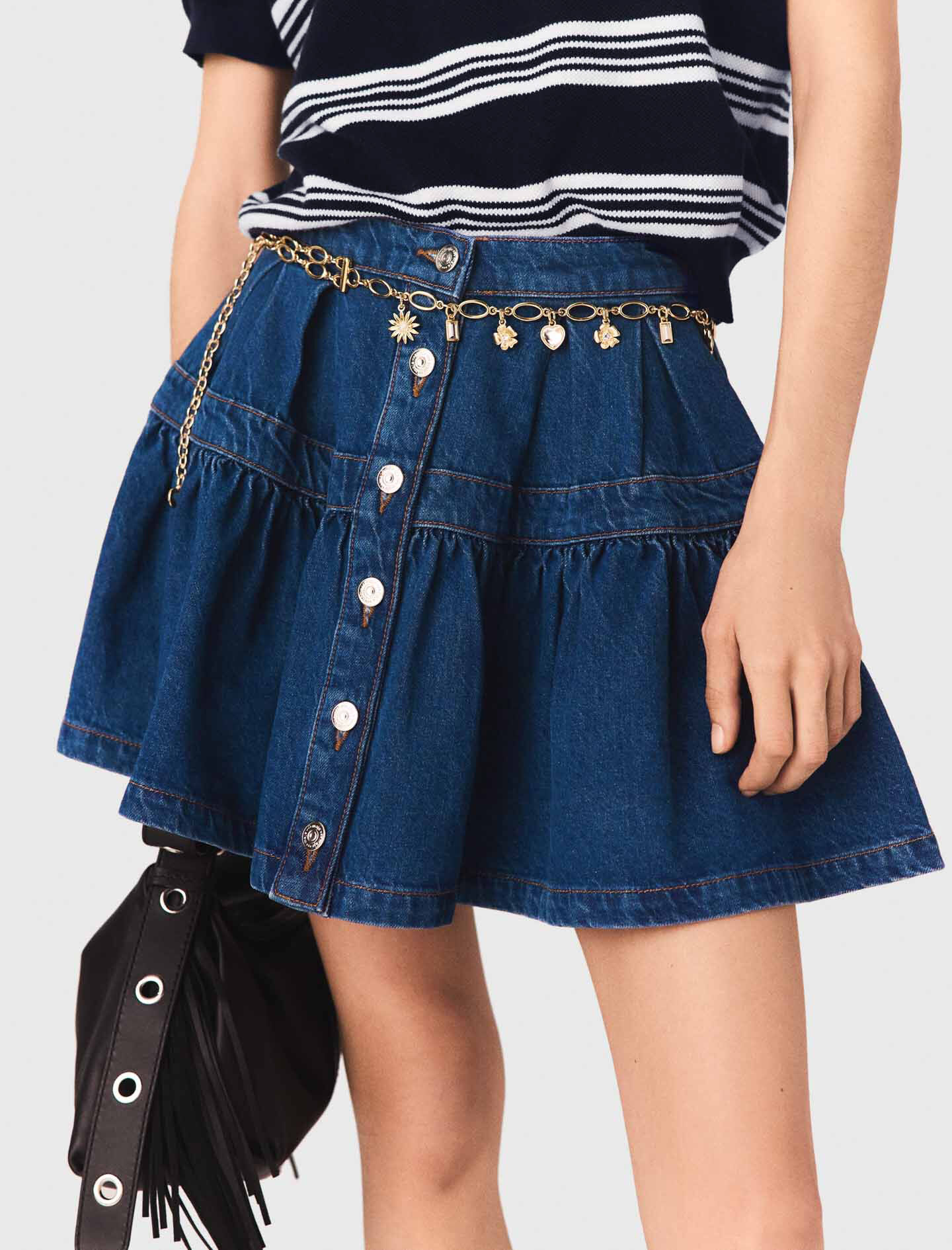 Jupe courte en denim