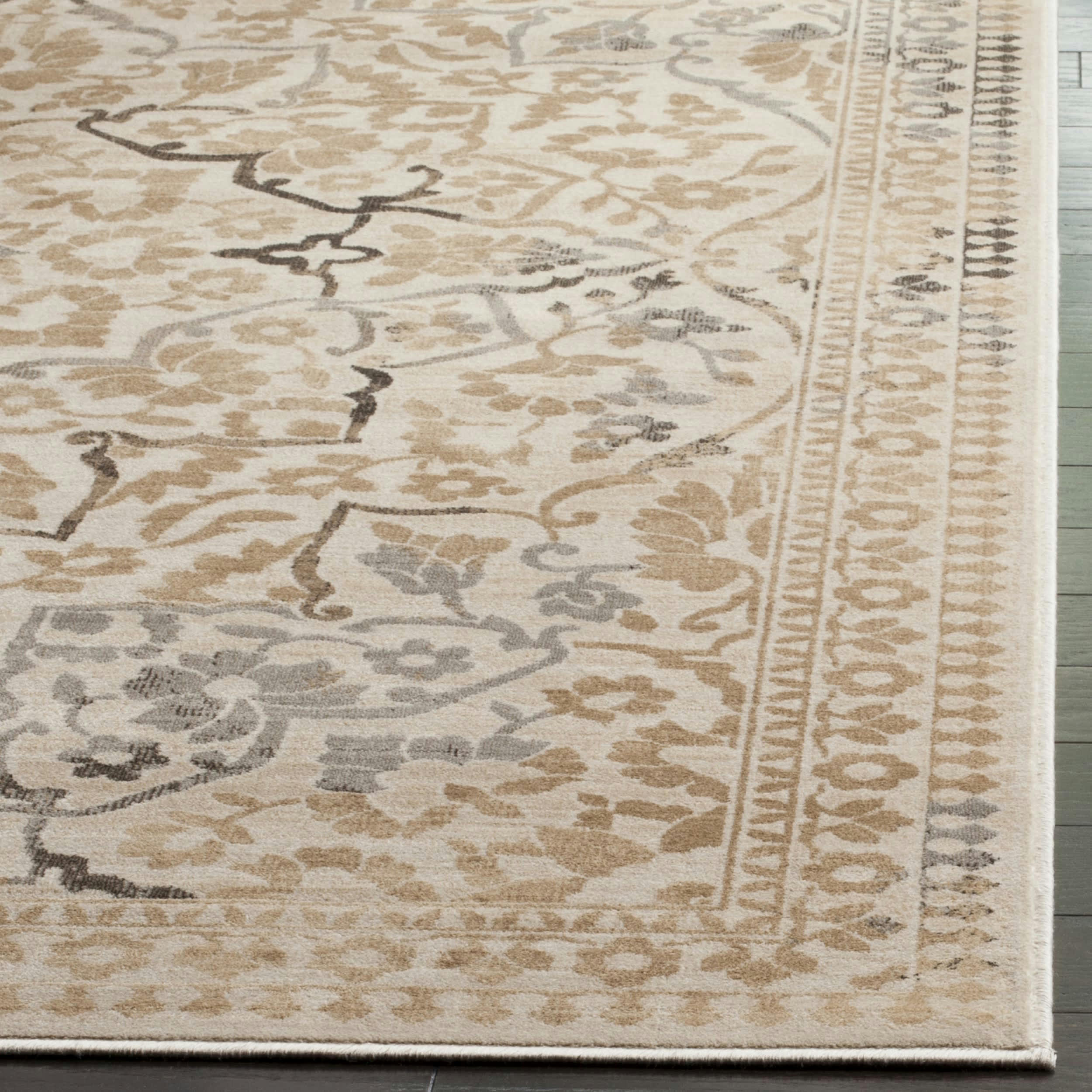 VINTAGE - Tapis de salon interieur en crème, 66 x 244 cm