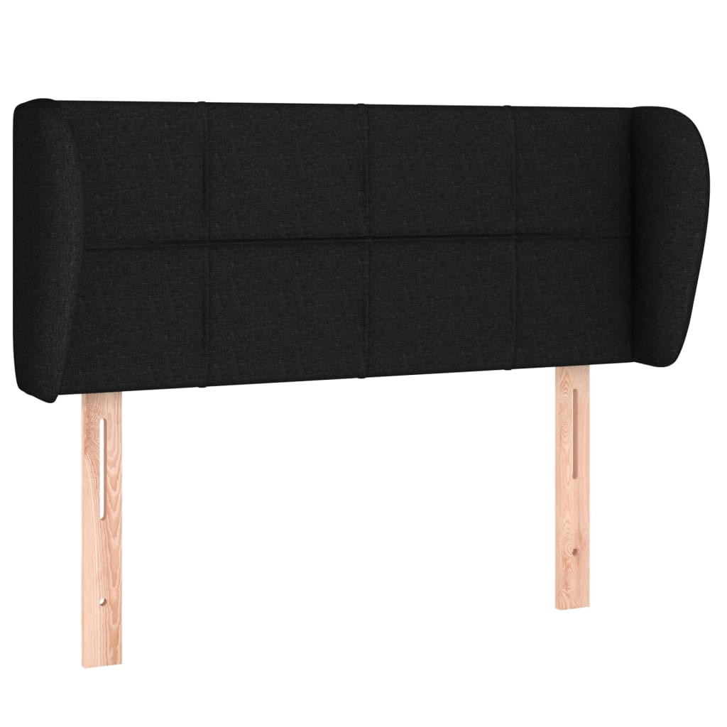 Wezgłowie Czarny 83 x 23 x 78/88 cm Tkanina vidaXL