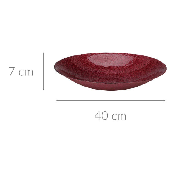 Misa dekoracyjna, szklana, Ø 40 cm