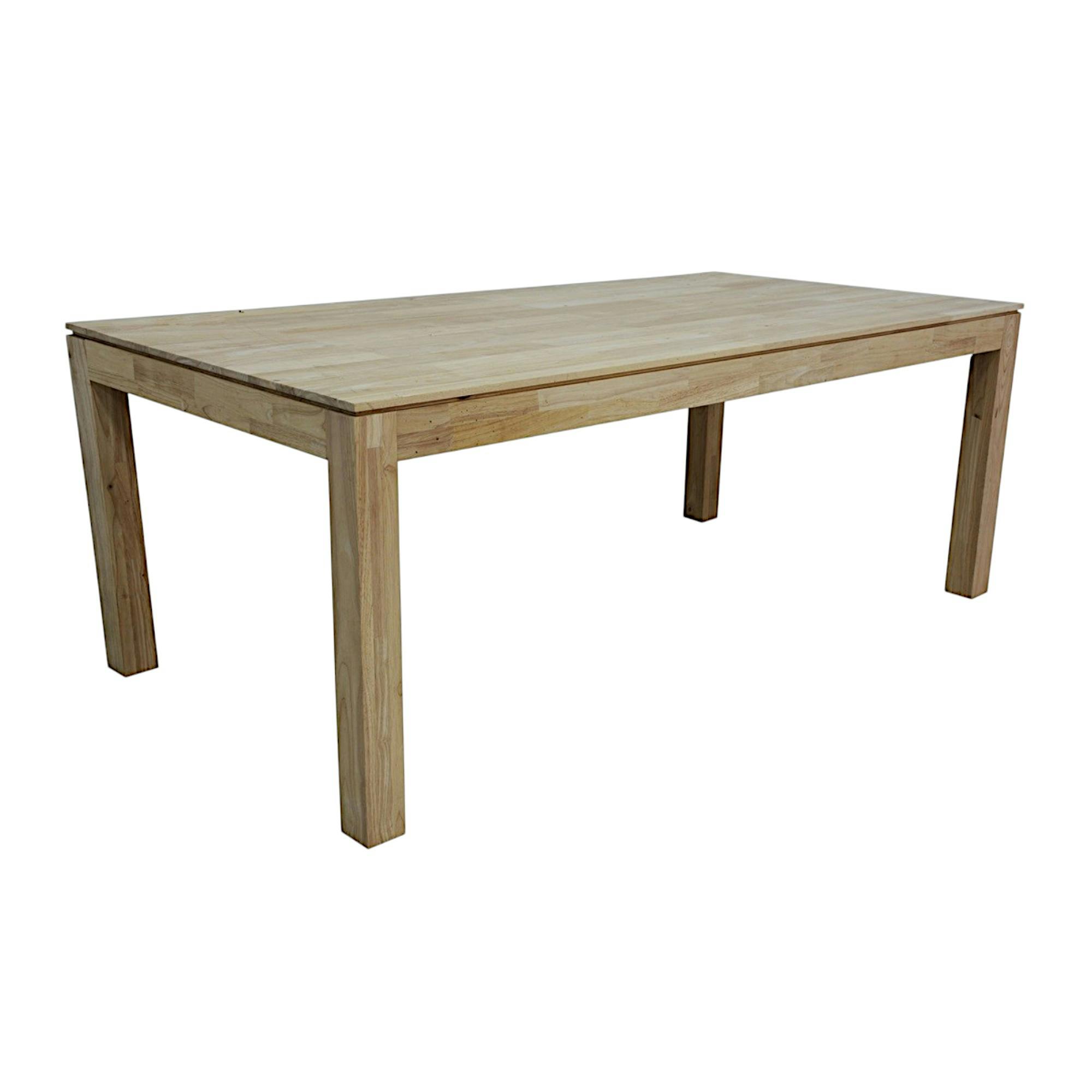Table de repas rectangle Hévéa 200x100x76cm HELENA