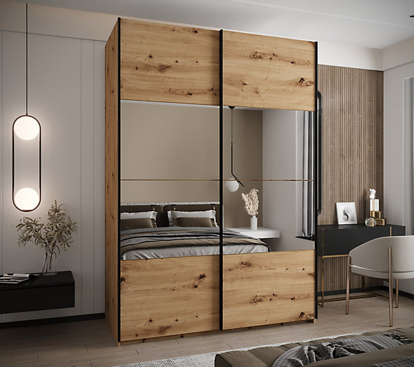 Armoire Lux 4 à portes battantes H. 245,5 x L. 180 x P. 64, 2 portes