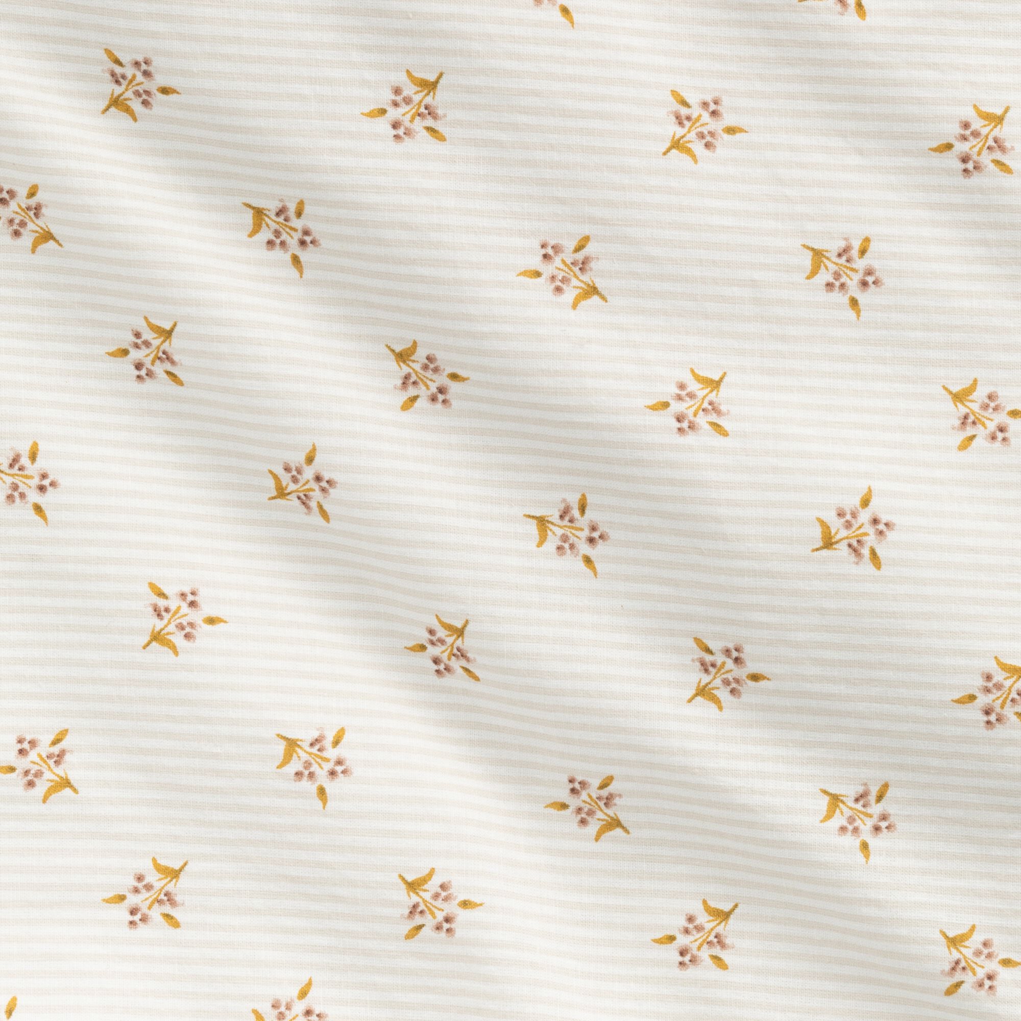 MOUCHOIR - Housse de couette en lin et coton motif argan 260x240cm - jaune