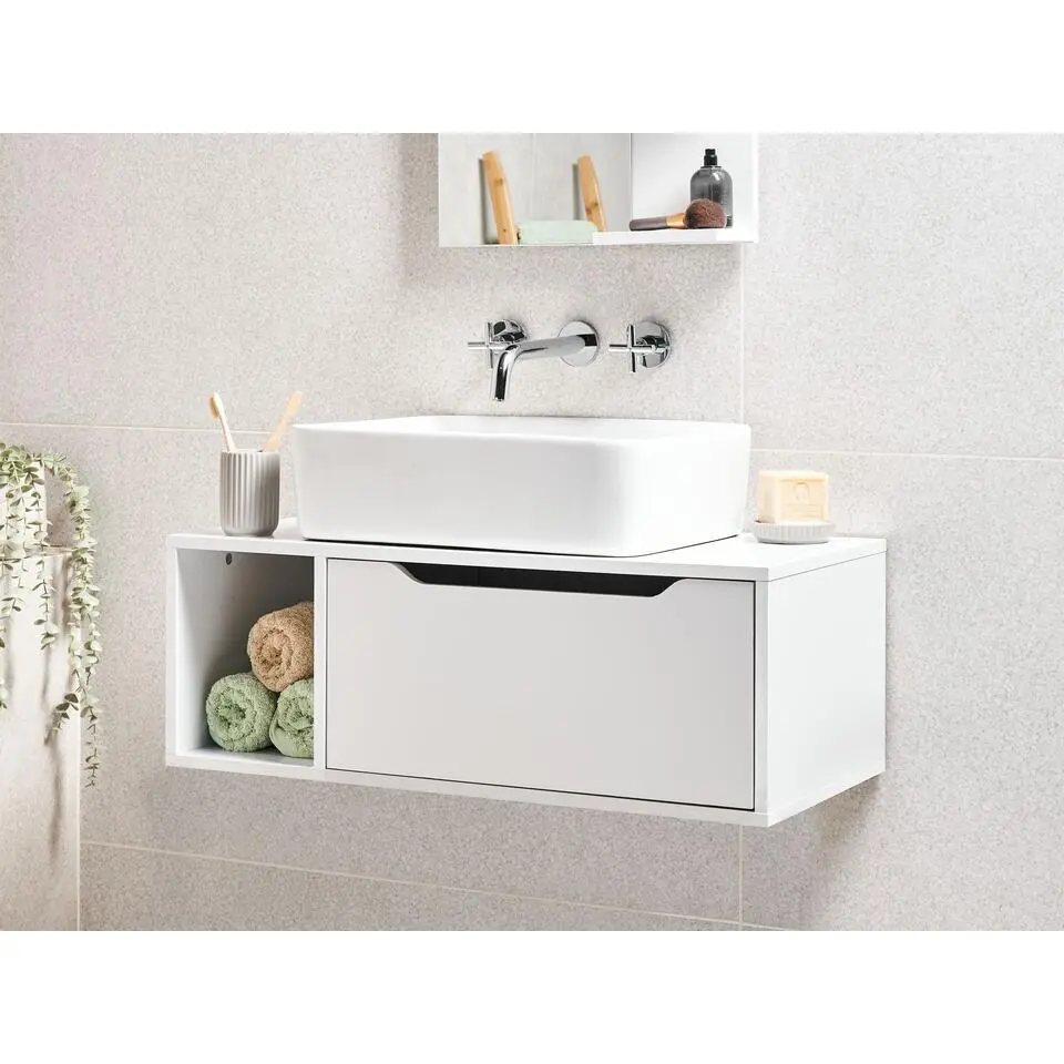 CASCAVEL - Badkamerkast - Wit - 80 x 40 cm - MDP