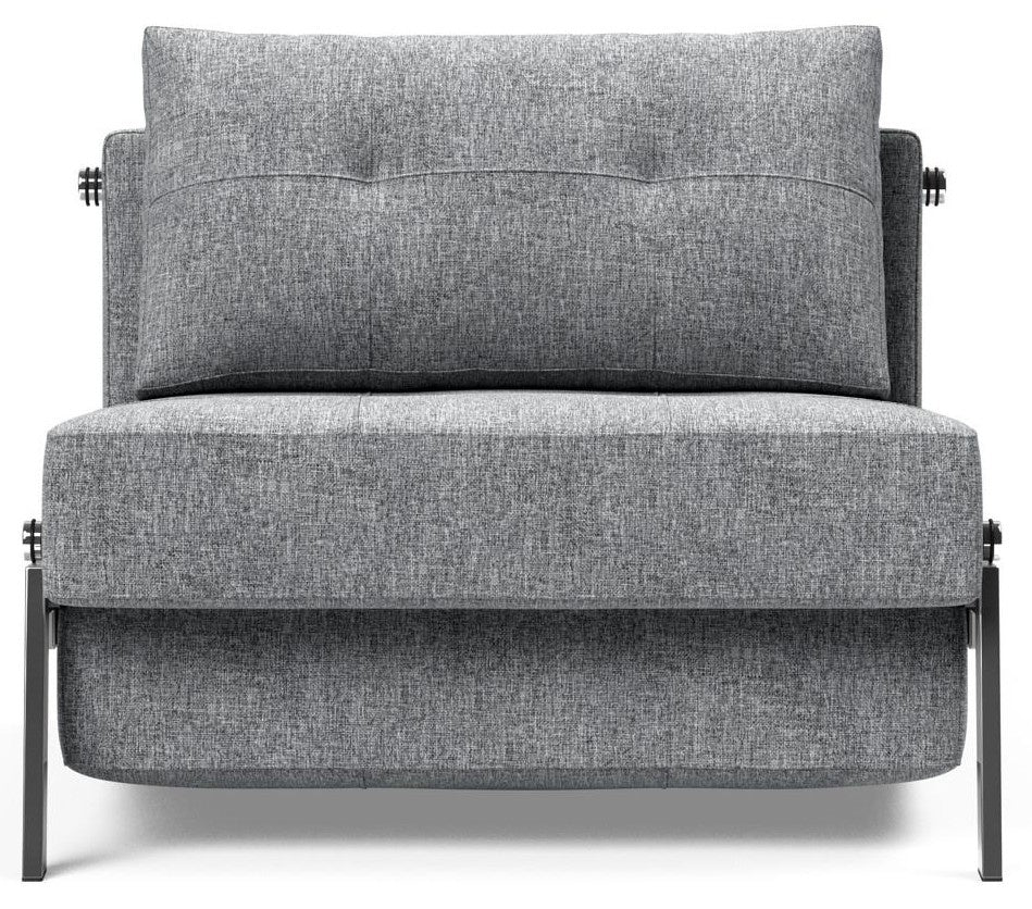 Innovation Cubed Slaapstoel Grijs   Chrome