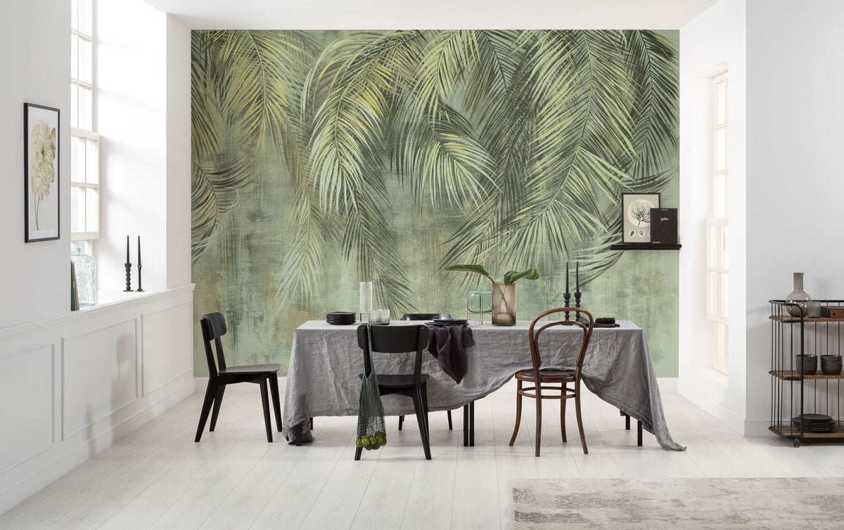 Komar fotobehang palmbladeren groen - 350 x 250 cm - 611220
