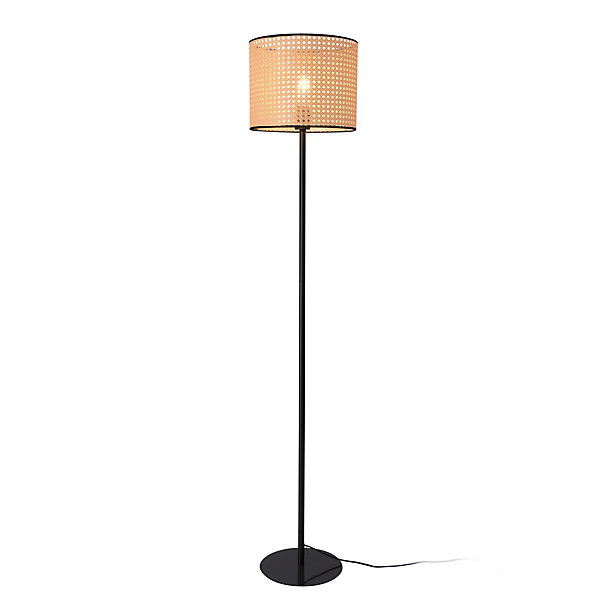 Lampadaire Helens E27 154 x 30 cm noir beige lux.pro