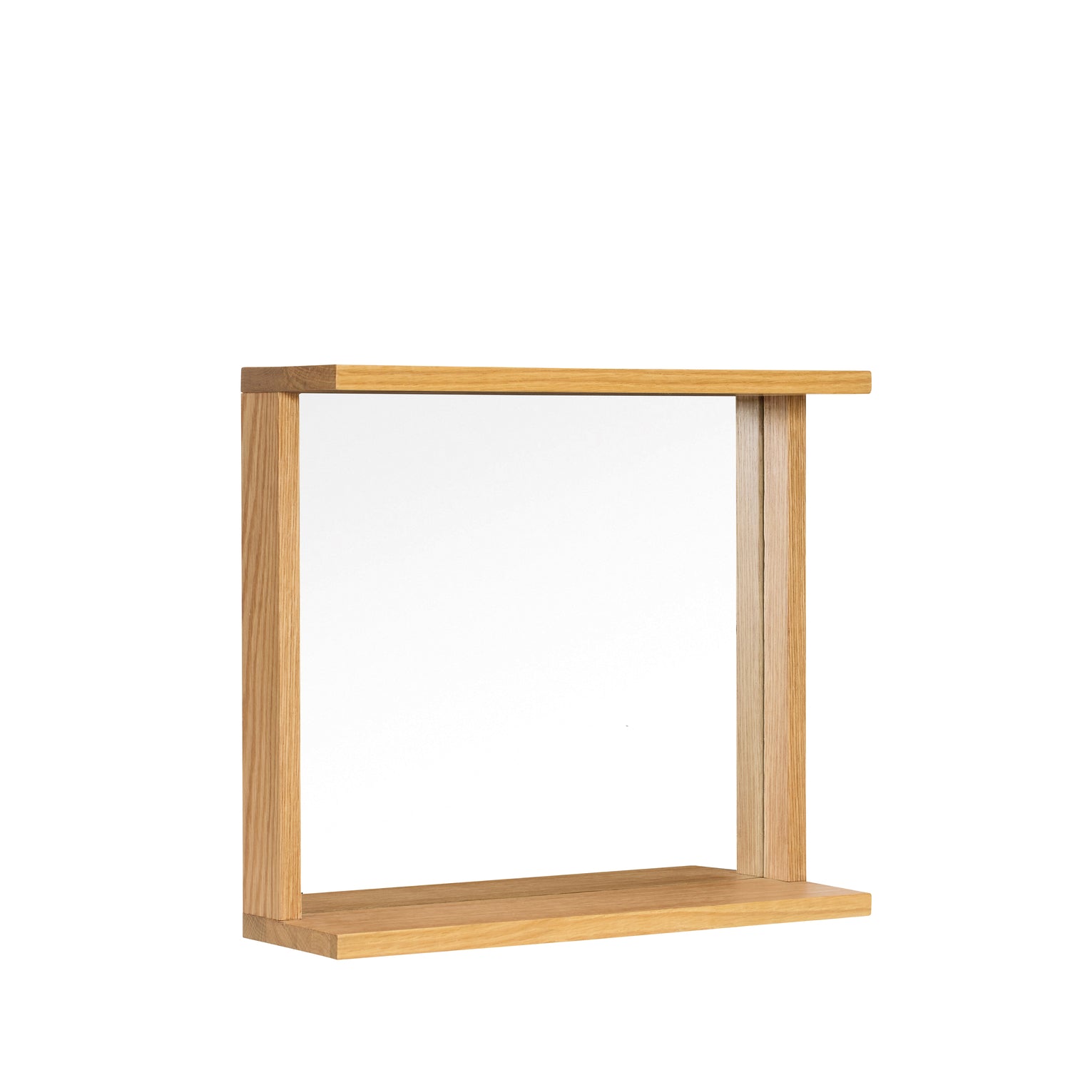 Hübsch spiegel Base - mdf/spiegelglas/eiken fineer/eikenhout - 35x12xh50cm