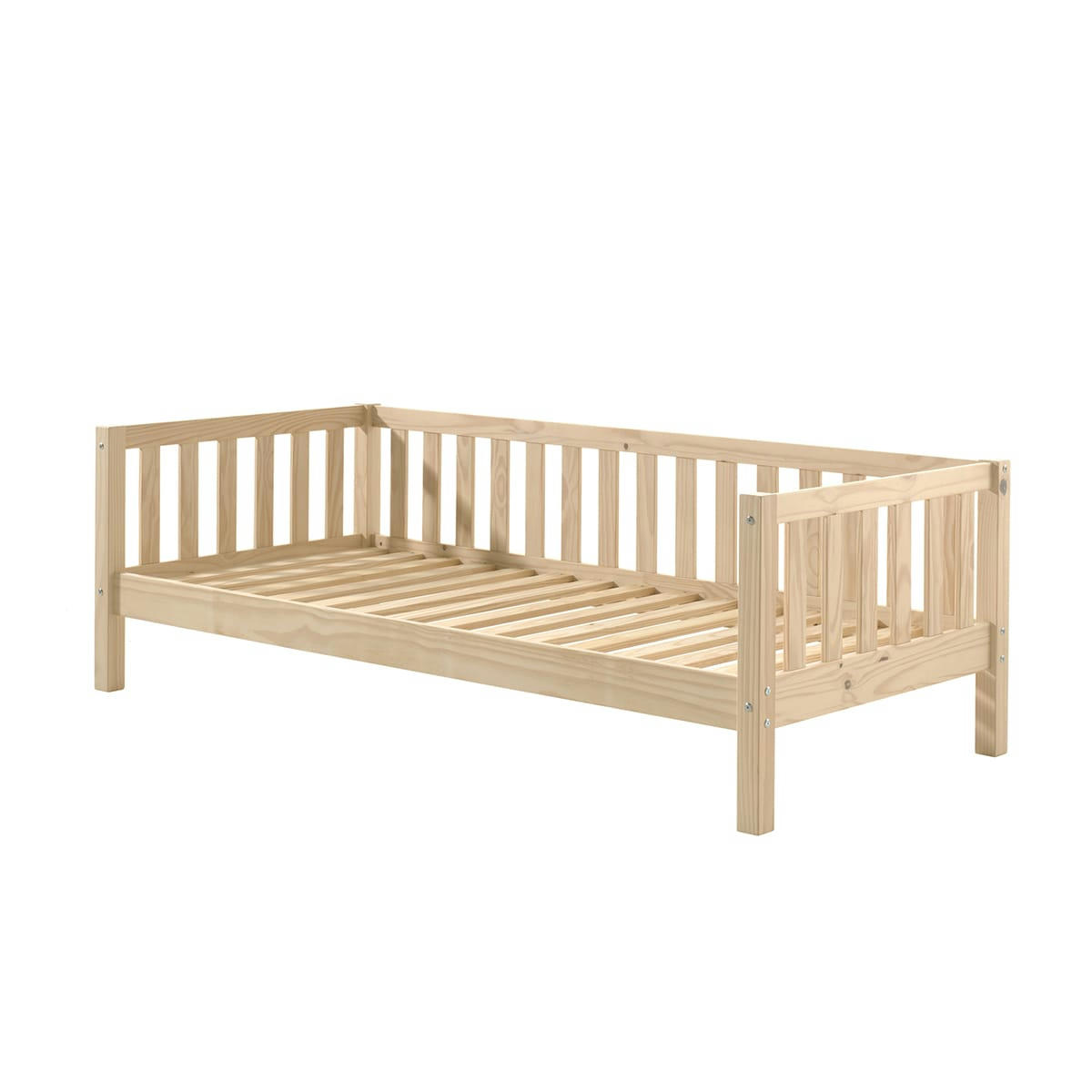 FRITZ - Lit banquette 90x200 sommier inclus naturel