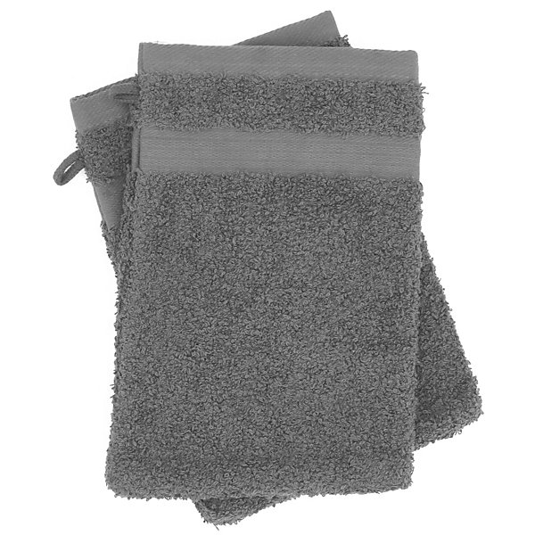 Parure de bain LUXOR 6 pièces anthracite