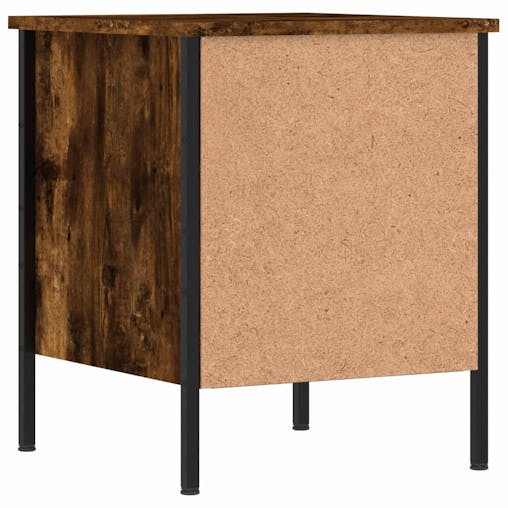 NNEVL Bedside Cabinets 2 pcs Smoked Oak 40x42x50 cm Engineered Wood