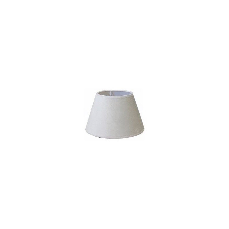Abat-jour Conica crème velours Ø 30 cm NIEDERAU