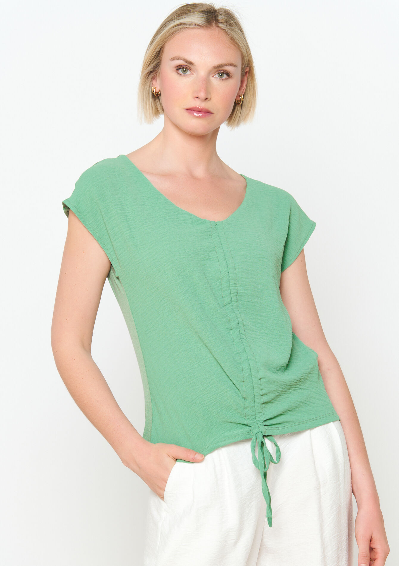 T-shirt met treklint