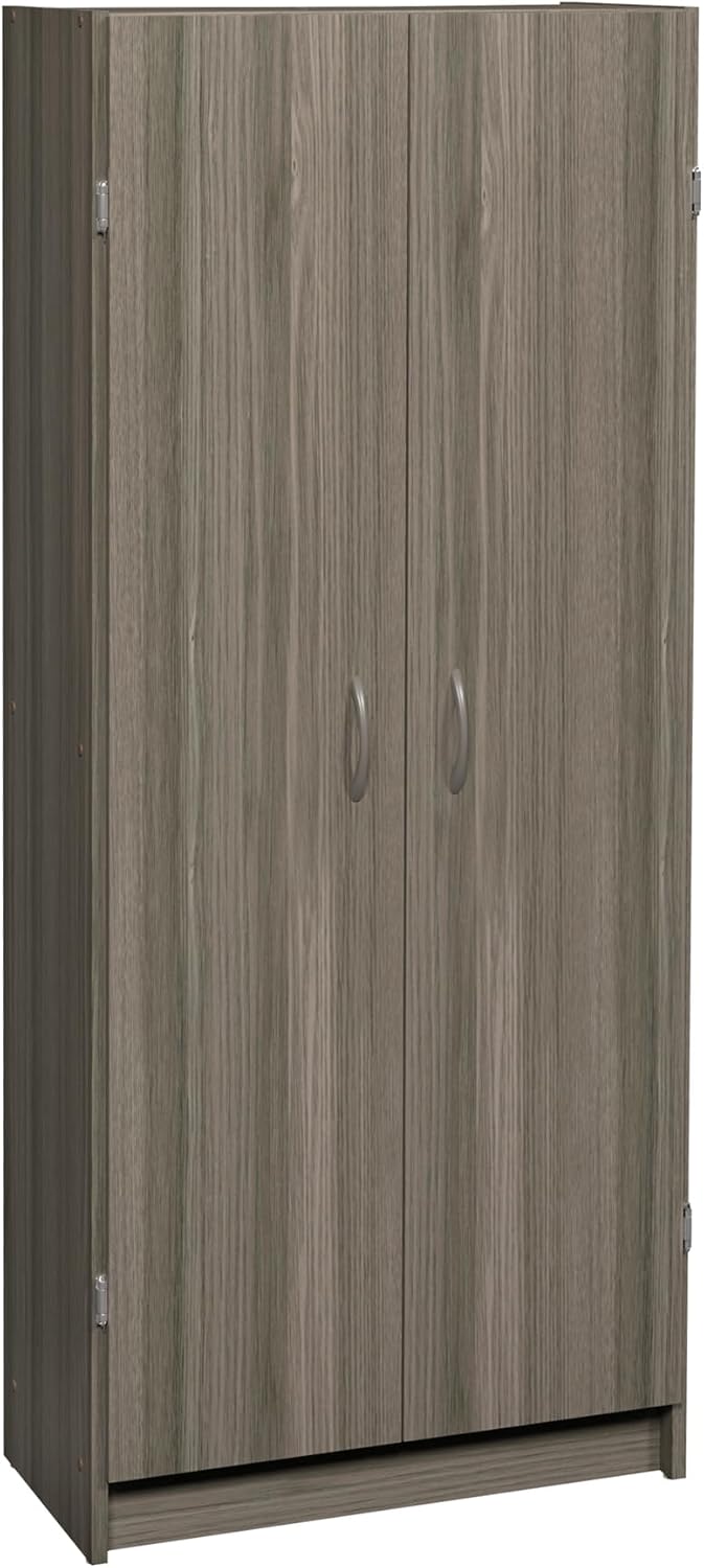 ClosetMaid Pantry Cabinet Cupboard with 2 Doors, Adjustable Shelves, Standing, Storage for Kitchen, Laundry or Utility Room, White