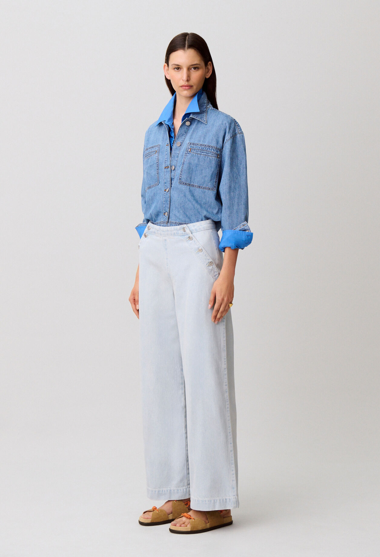Jean à pont denim