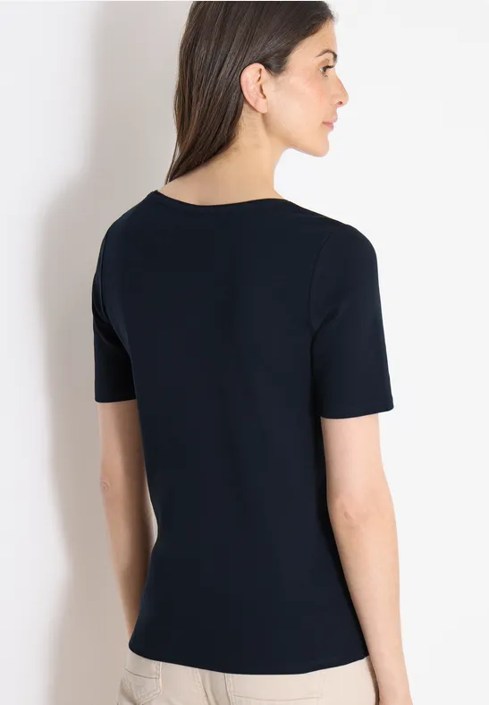 Basic T-Shirt aus Baumwolle