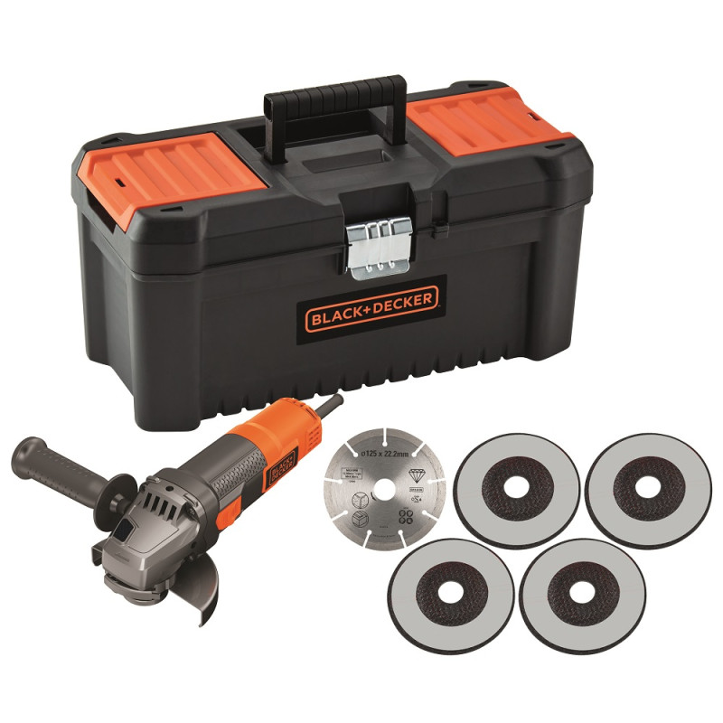 Meuleuse d'angle électrique BEG220KA5-QS 900 W BLACK DECKER