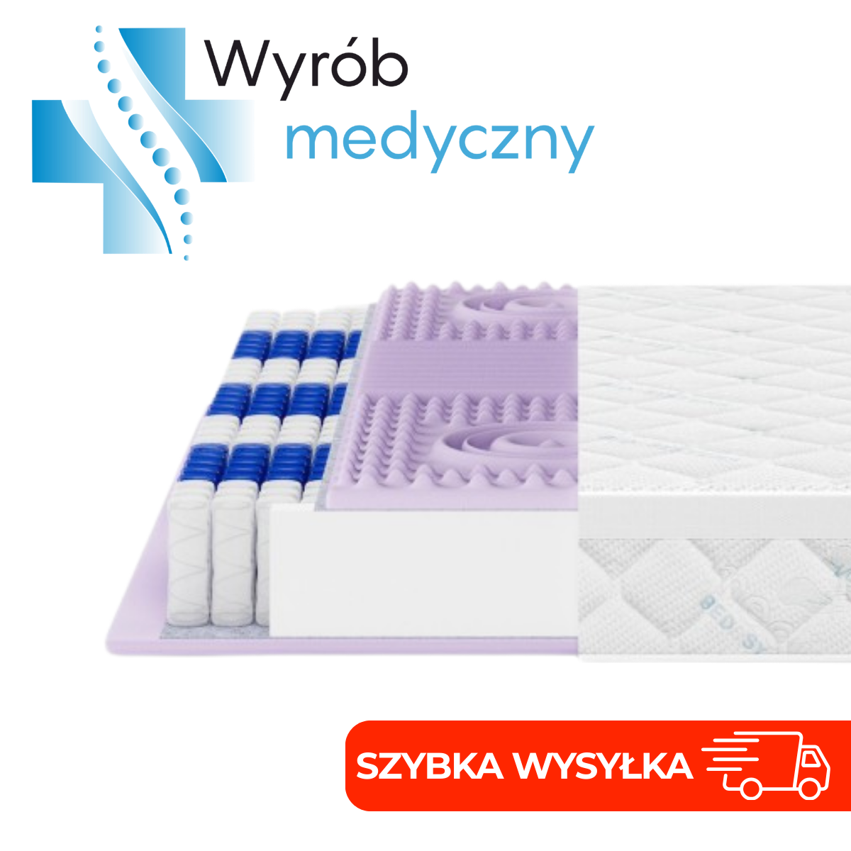 Materac Medyczny Regeneracyjny MEDIRO VITA 90x200 H3