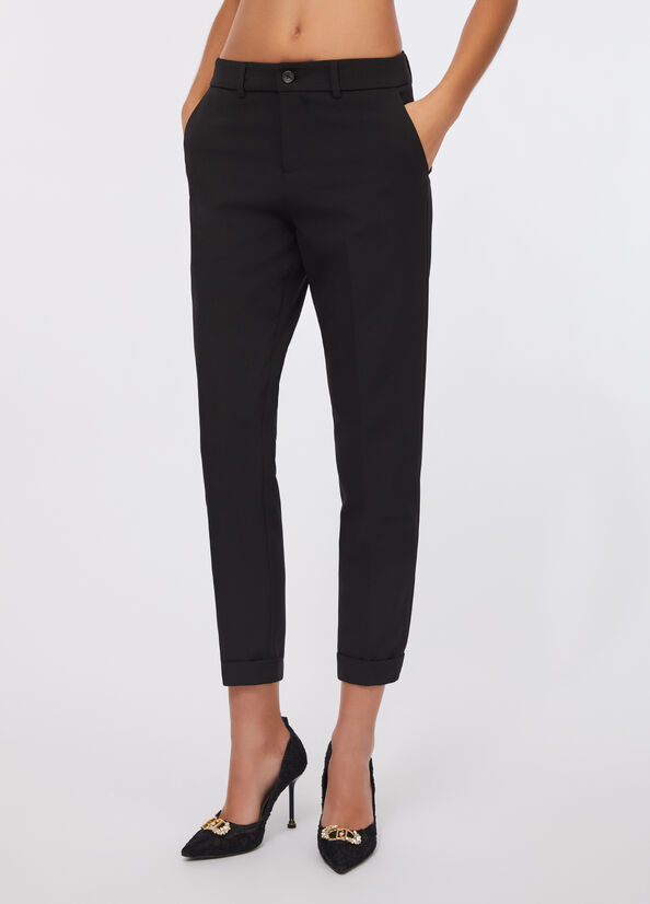 Pantaloni con risvolto