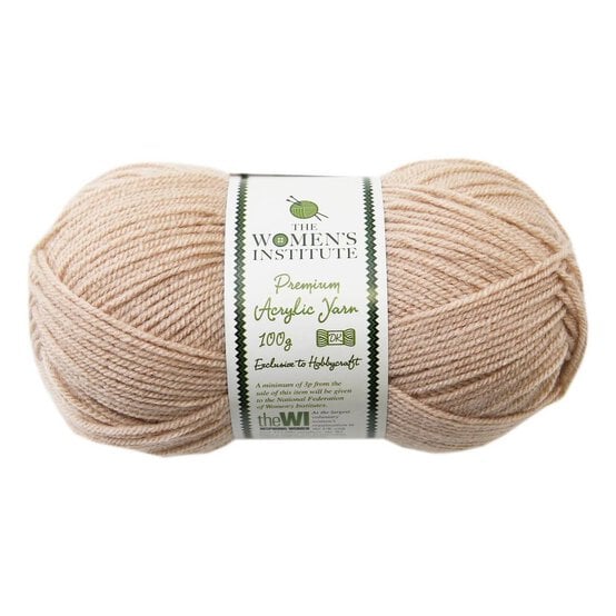 Women’s Institute Honey Premium Acrylic Yarn 100g