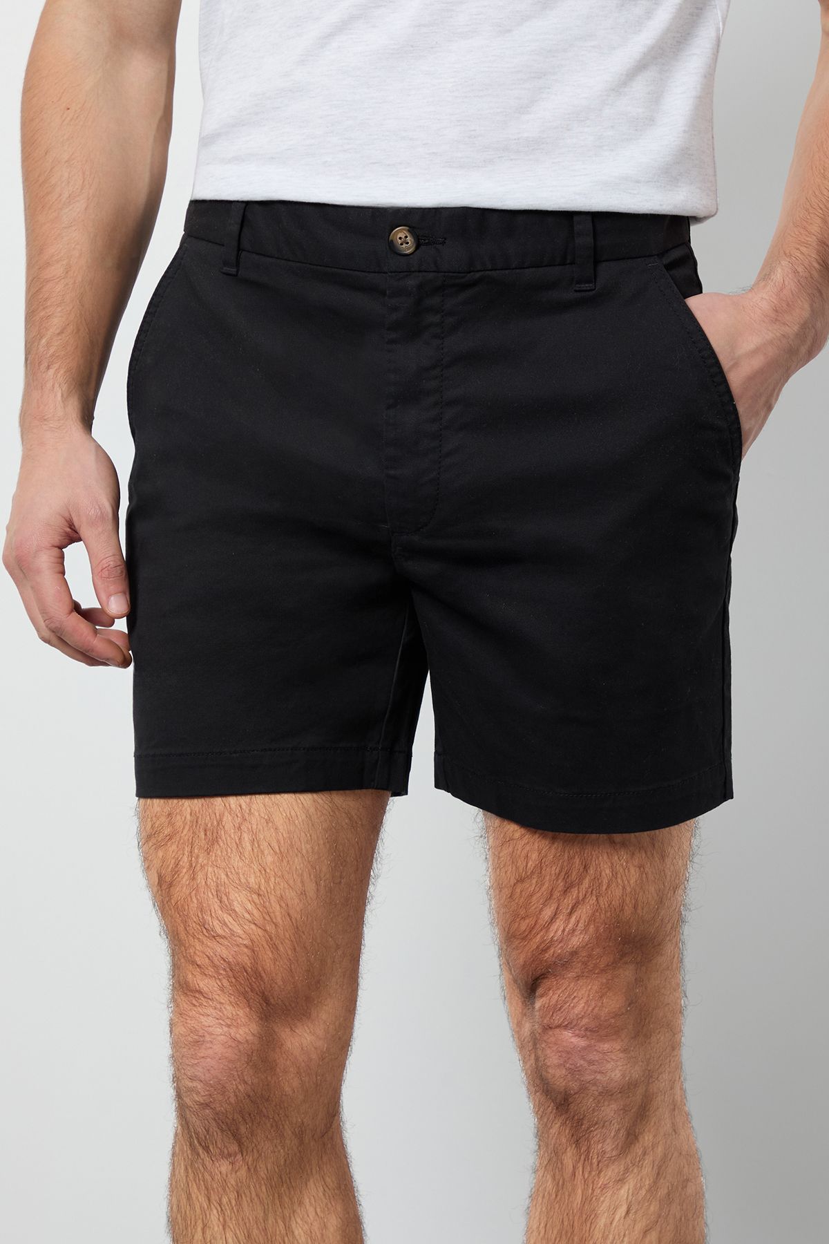 Burton Black Short Chino Shorts