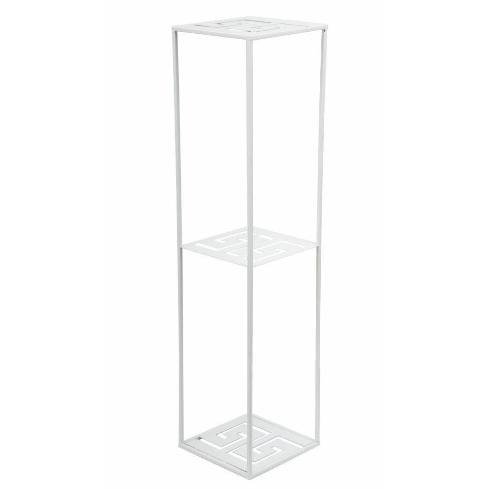 Nowoczesny stojący kwietnik 100 cm biały LOFT