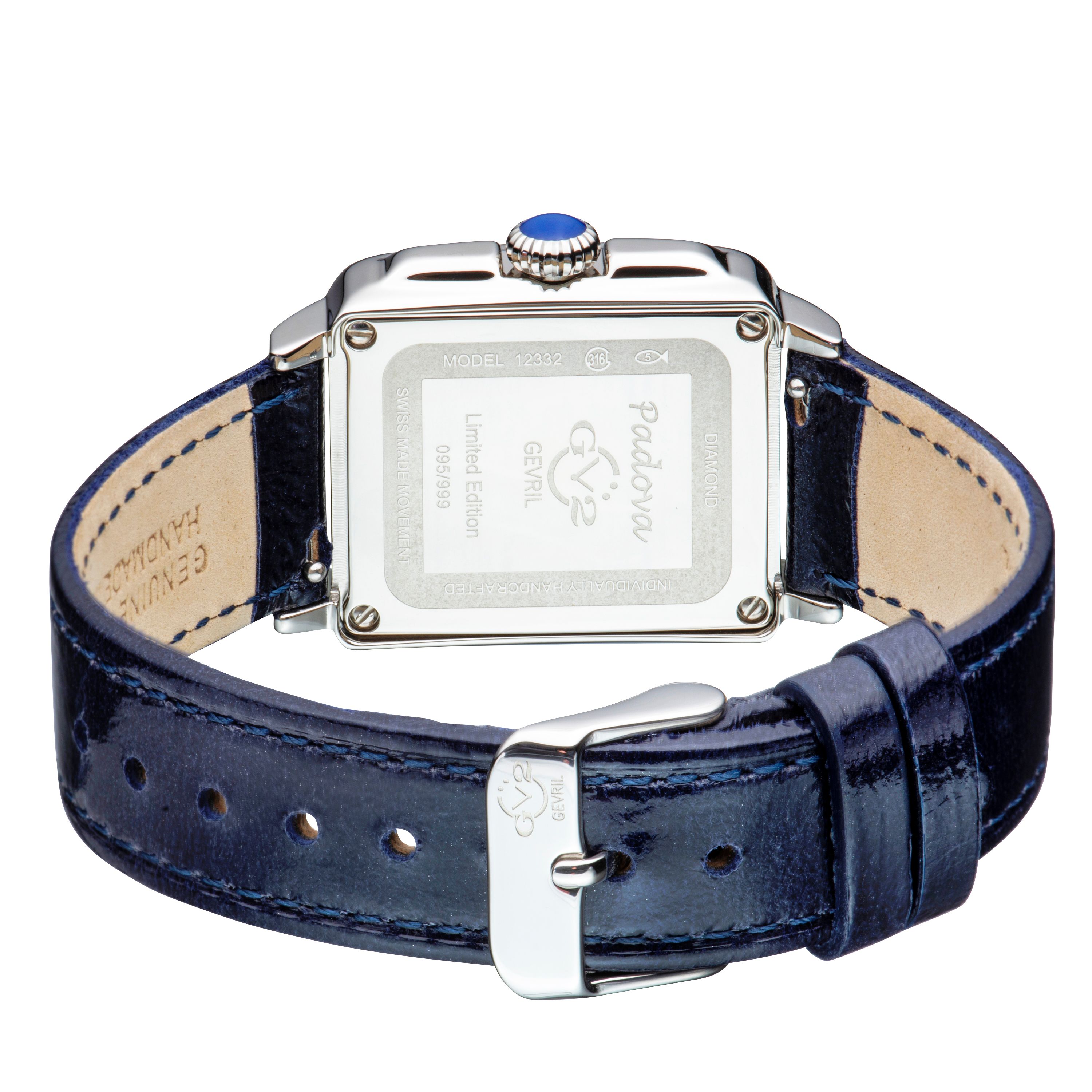 GV2 Padova Gemstone blue 12332 Swiss Quartz Watch