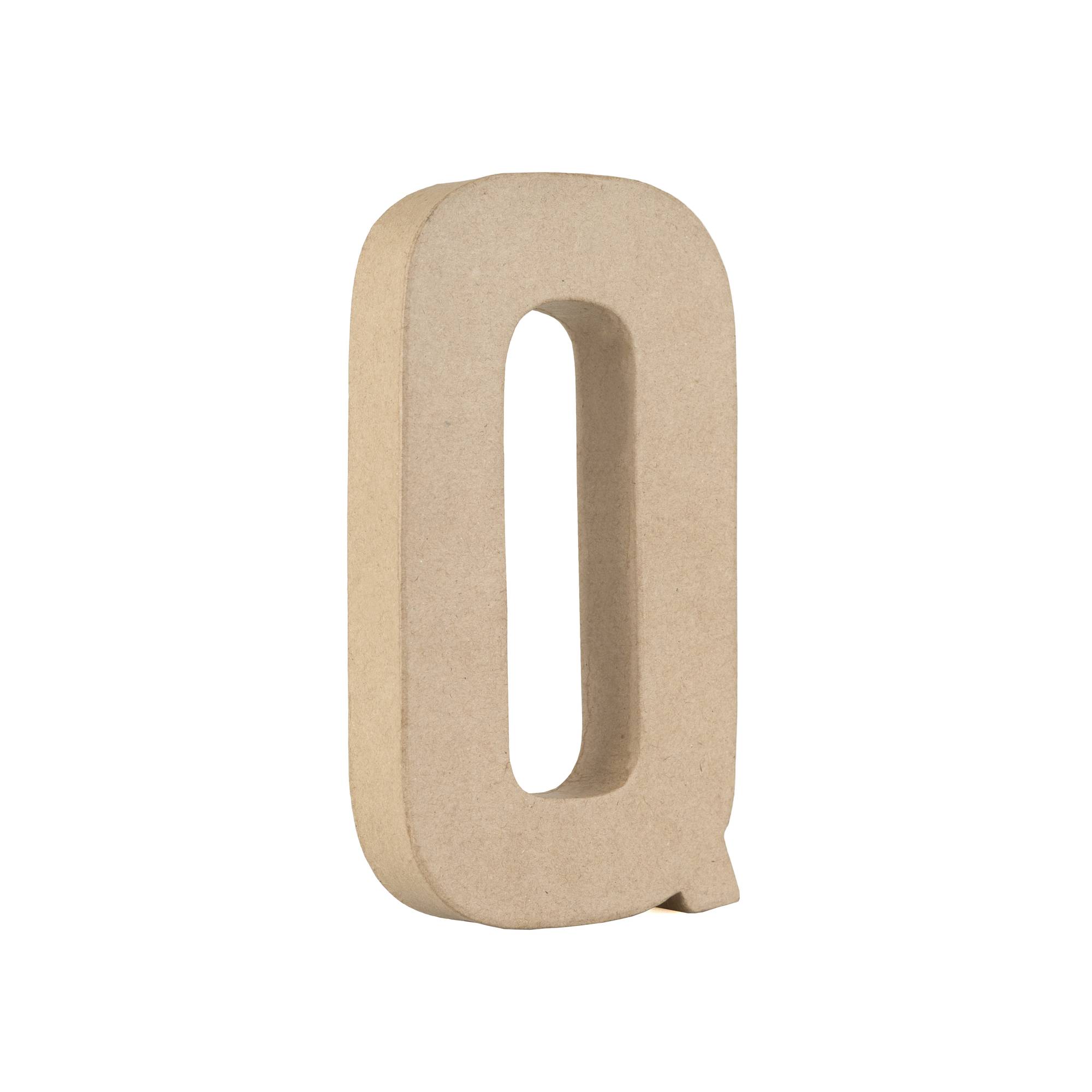 Mache Letter Q 20cm