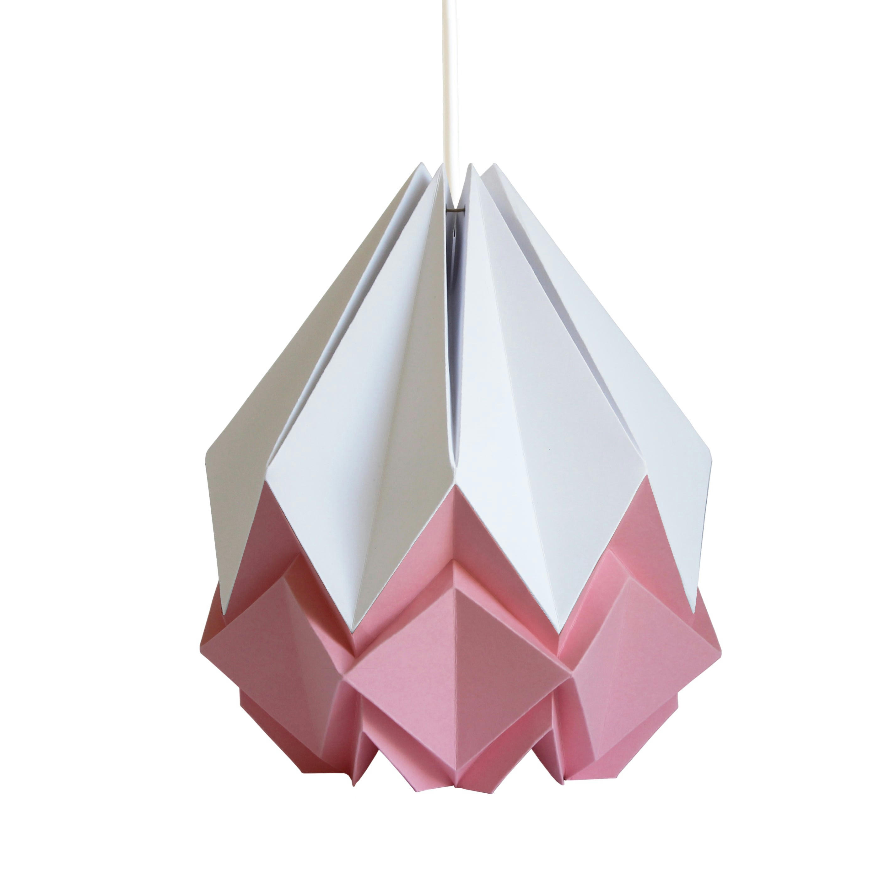 HANAHI - Suspension origami bicolore en papier taille XL