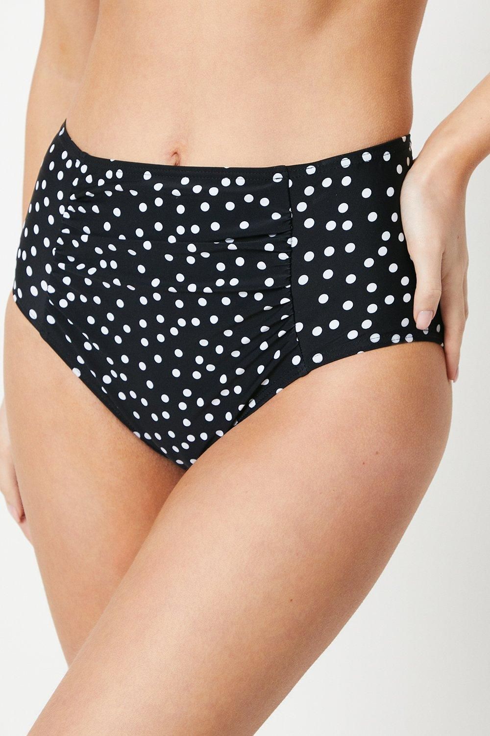 Gorgeous Gorgeous Spot Mid Waist Bikini Pant