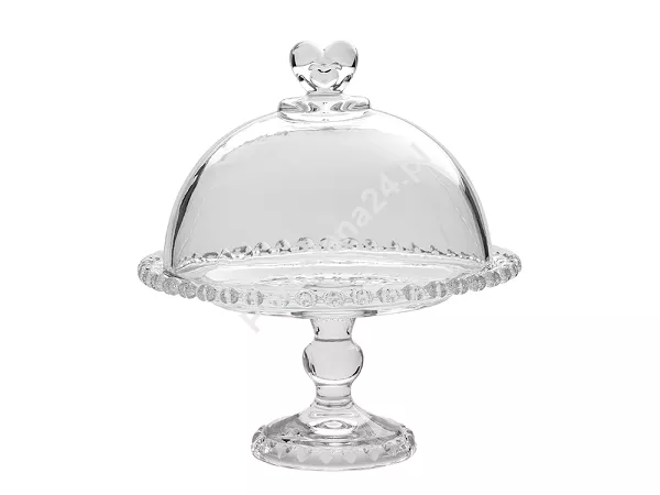 Patera na nodze 19,5 cm z kloszem Altom Design - Love 07.LOV.6953