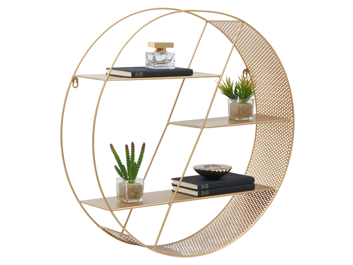 Półka ścienna Fuz 60 cm złota
