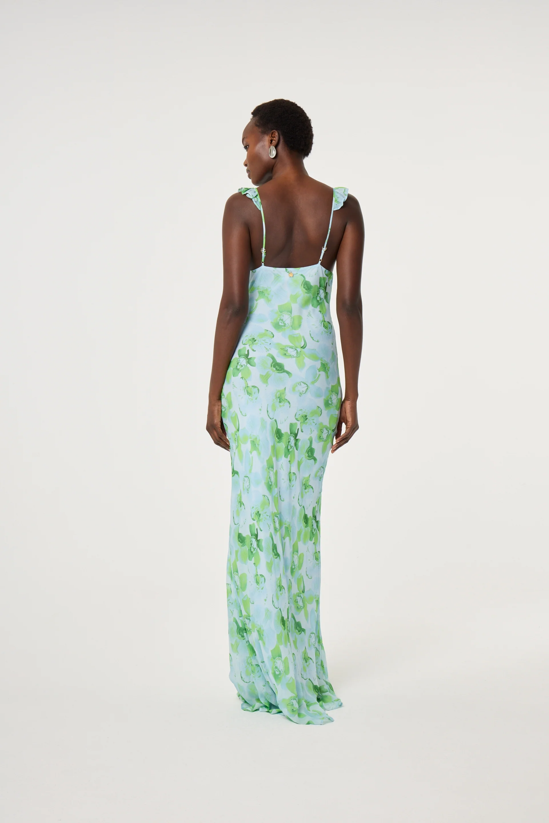 Josine Dress | Light Blue/Green