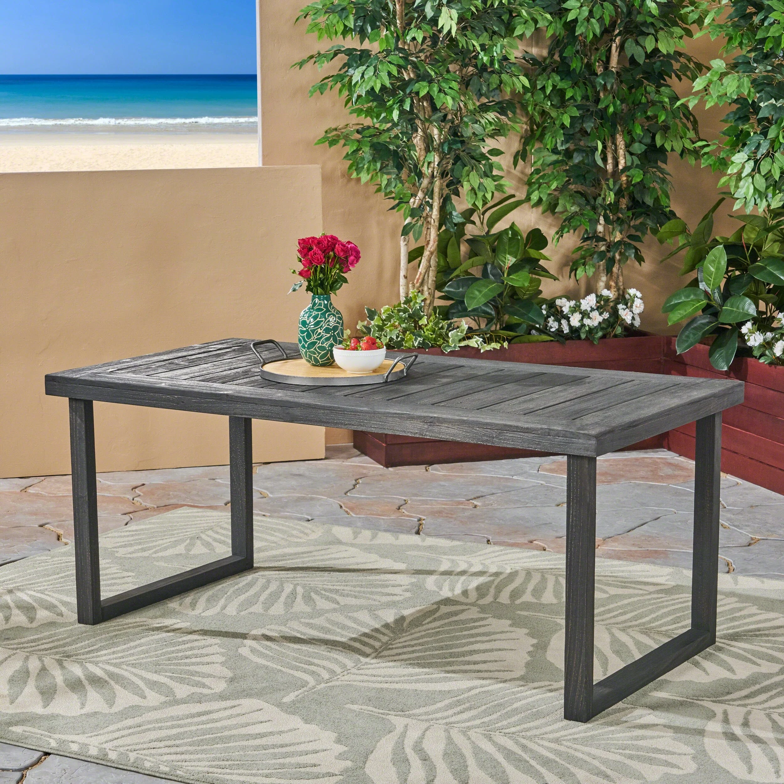 Outdoor Acacia Wood Dining Table