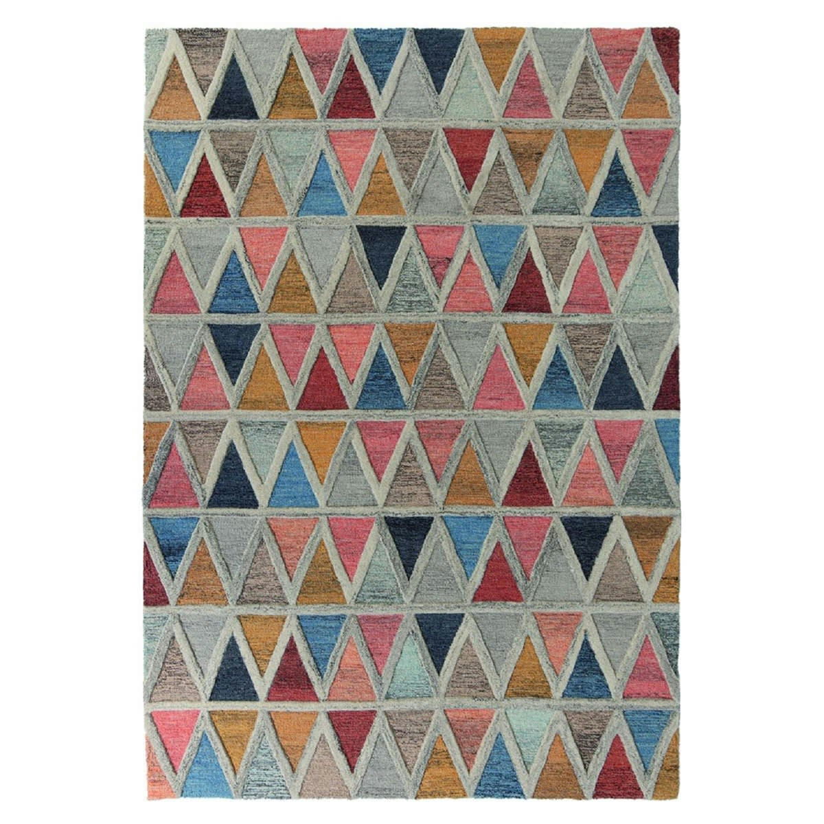 DODGE - Tapis de salon moderne en Laine Multicolore 120x170 cm
