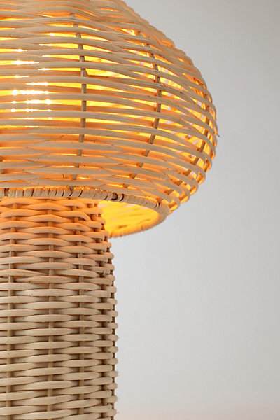 Lampe à poser en bambou H.28cm E27 40W Seynave