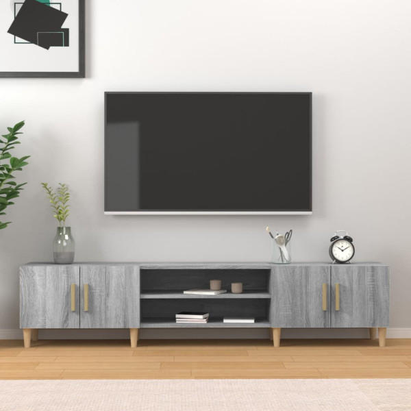 Szafka pod Telewizor Rtv Szary Mat Drzwiczki Nowoczesny 180x31,5x40cm