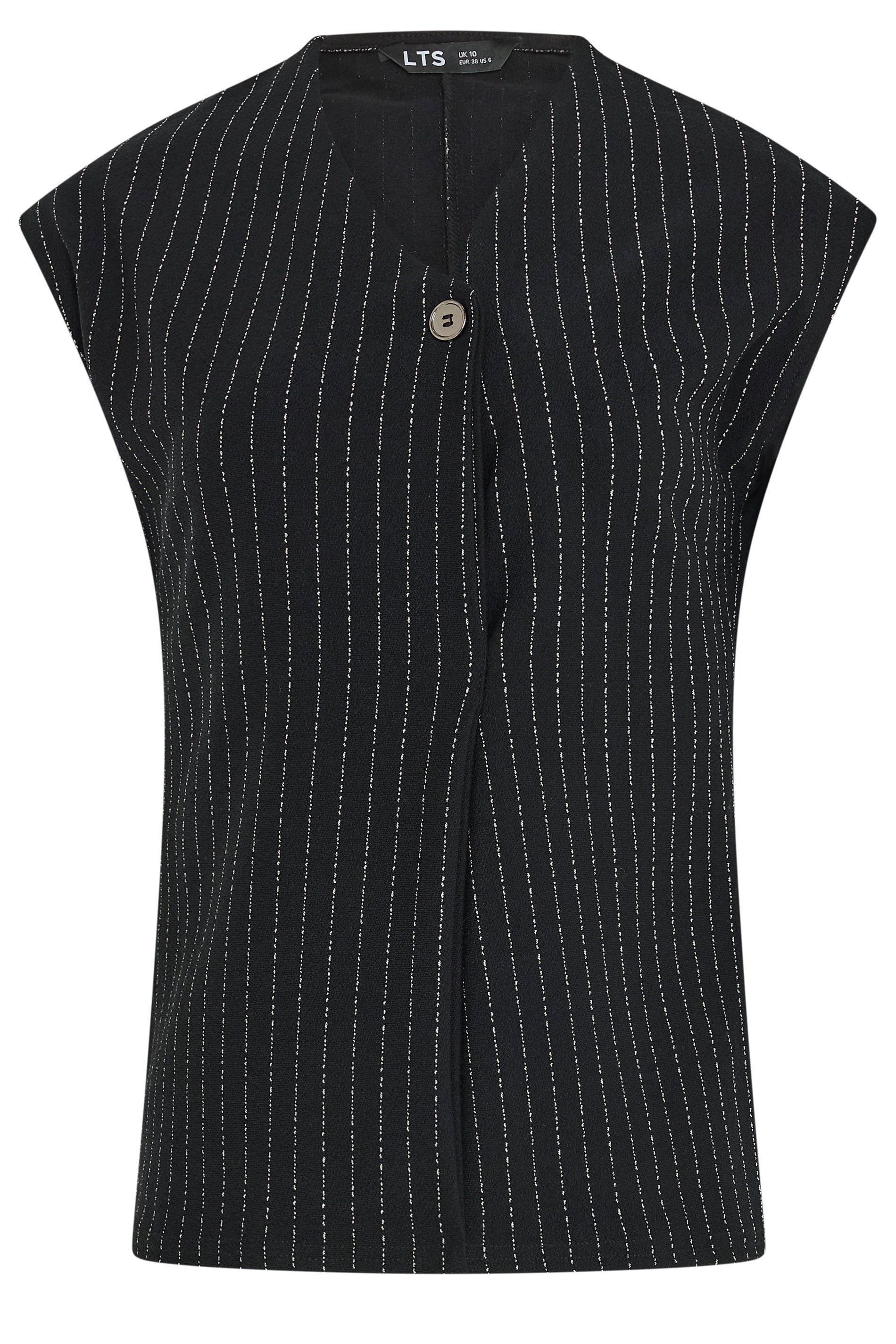 Long Tall Sally Tall Pinstripe Button Top