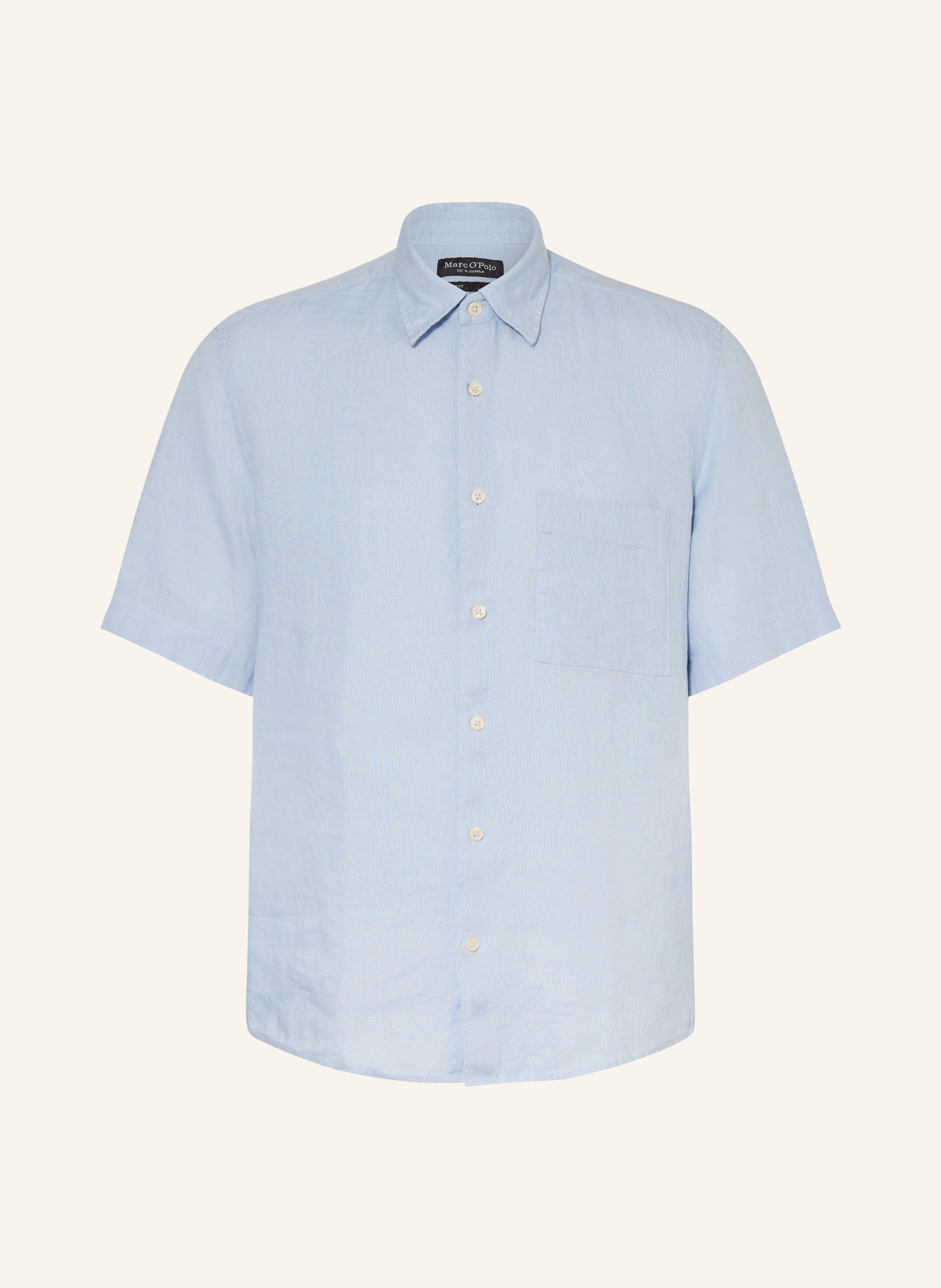 Marc O'Polo Kurzarm-Hemd Regular Fit aus Leinen