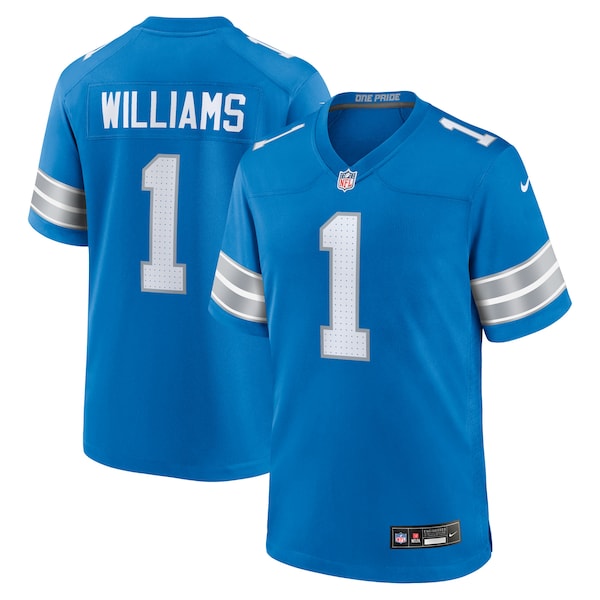 Jameson Williams Detroit Lions Nike Game Player Jersey - Blue/Black