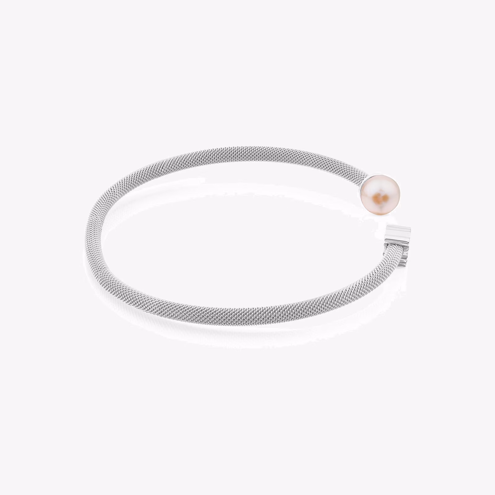 Pulsera de plata y perla cultivada de 0,7cm, TOUS Mesh