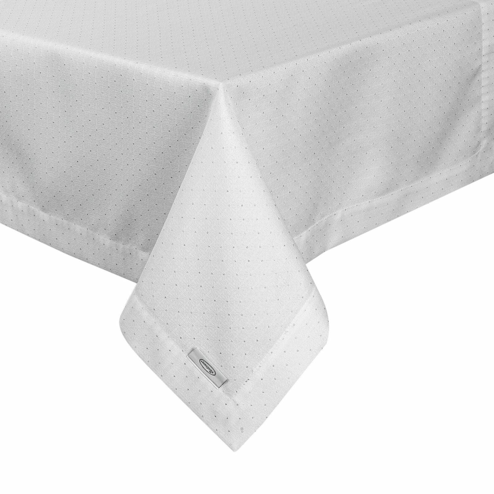 Obrus ELLEN biały 145x280 cm elegancki ozdobny
