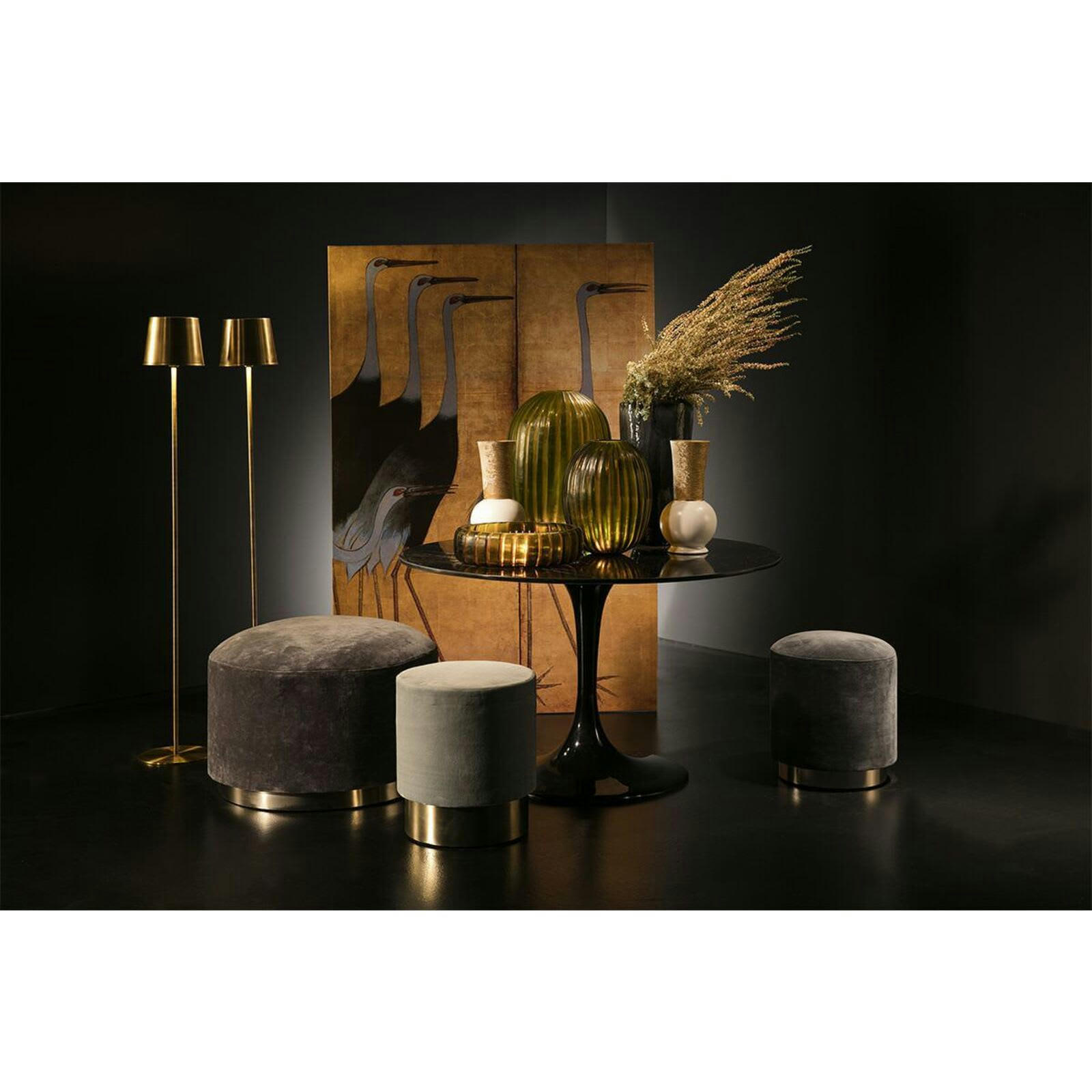 ALCANTARA - Lampadaire Métal Or 24x24x170 cm