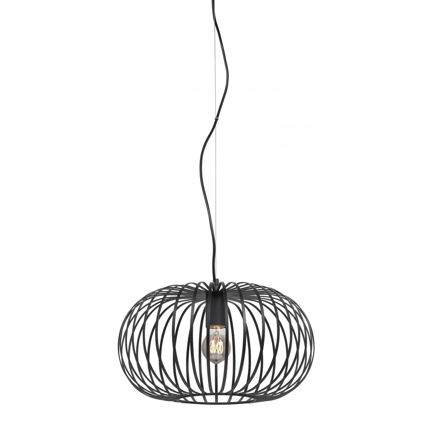 Highlight hanglamp Bolato - 1 lichts - 40 x 150  cm - zwart