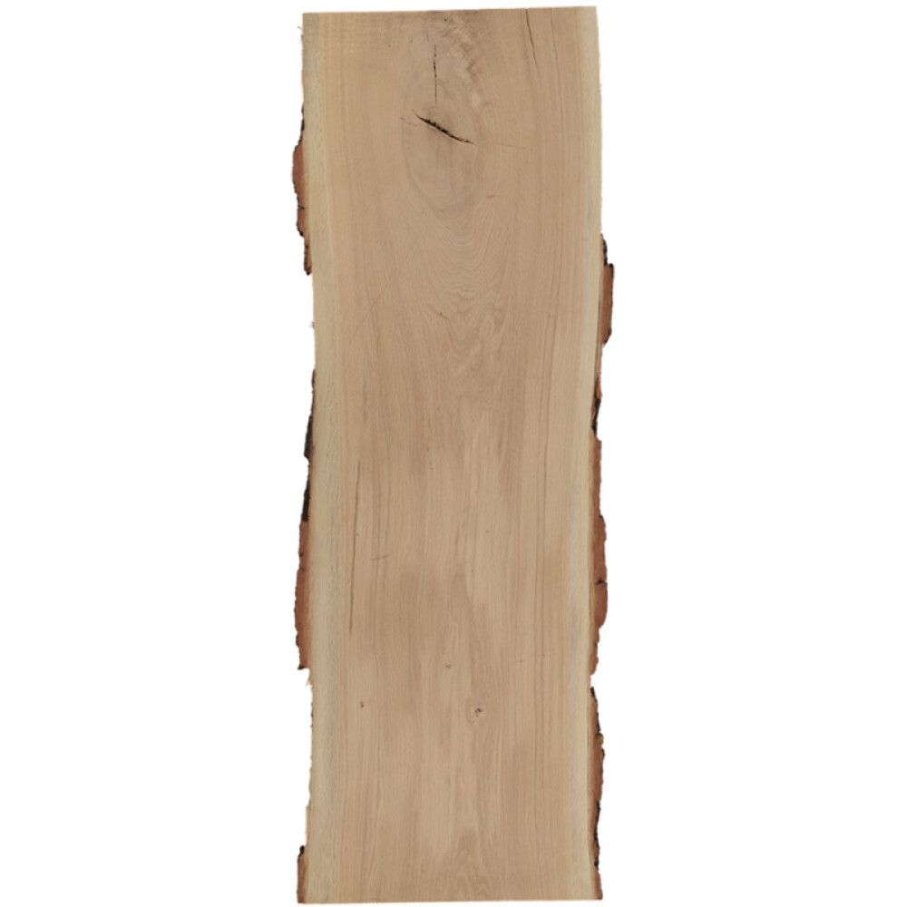 HYLLEPLATE EIK MED BARK 26X360-400X1200MM