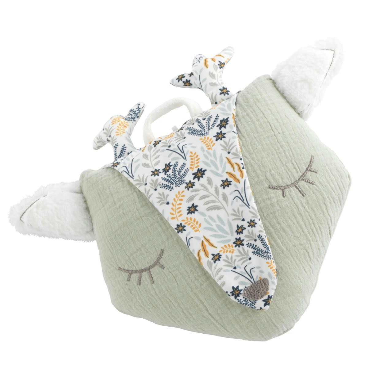 PROMENONS NOUS - Suspension décorative murale en coton vert tilleul