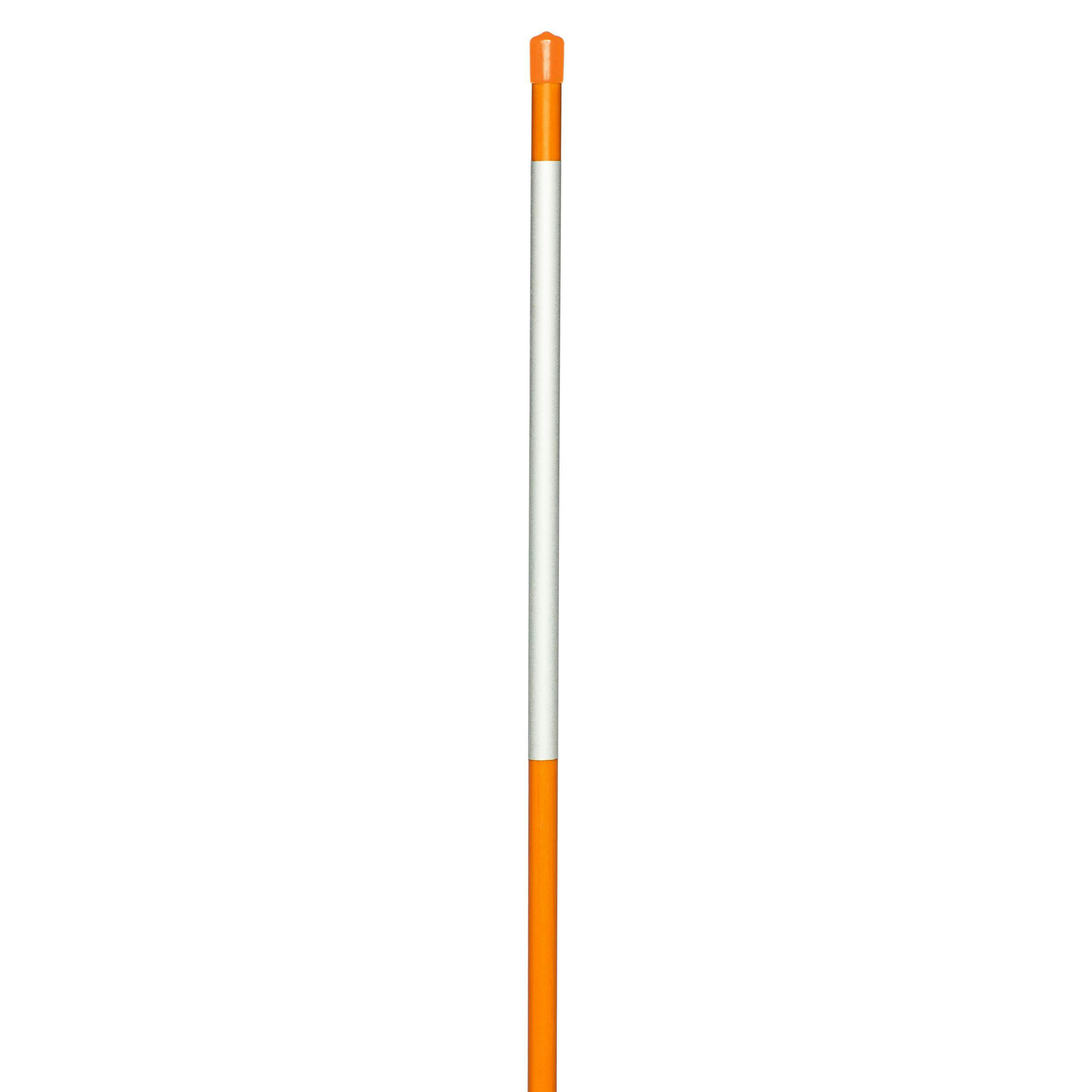 NuVue Fiberglass Reflective Driveway Marker Pole, Orange, 72-in x 1/2-in diameter